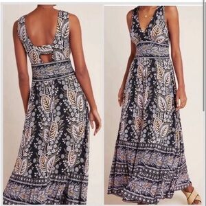 Anthropologie Maeve Giulietta Maxi Dress  Sz XS
